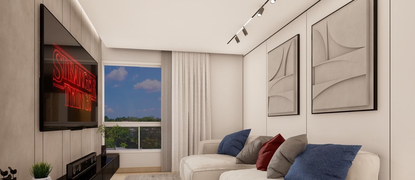 Apartamento E31 — sala de TV
