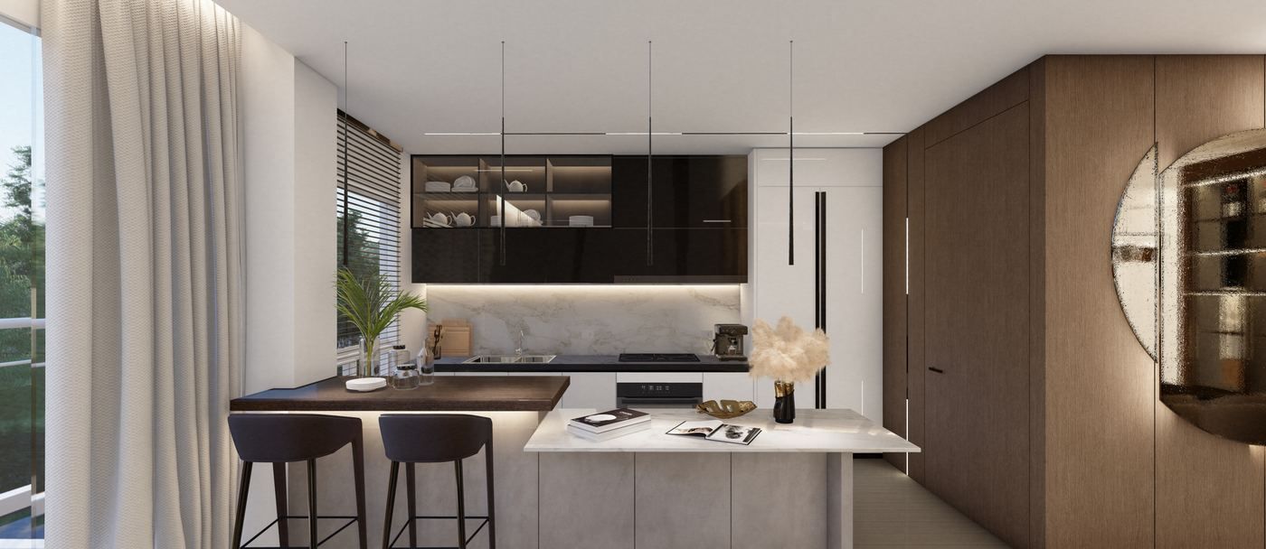Apartamento E33 — cocina